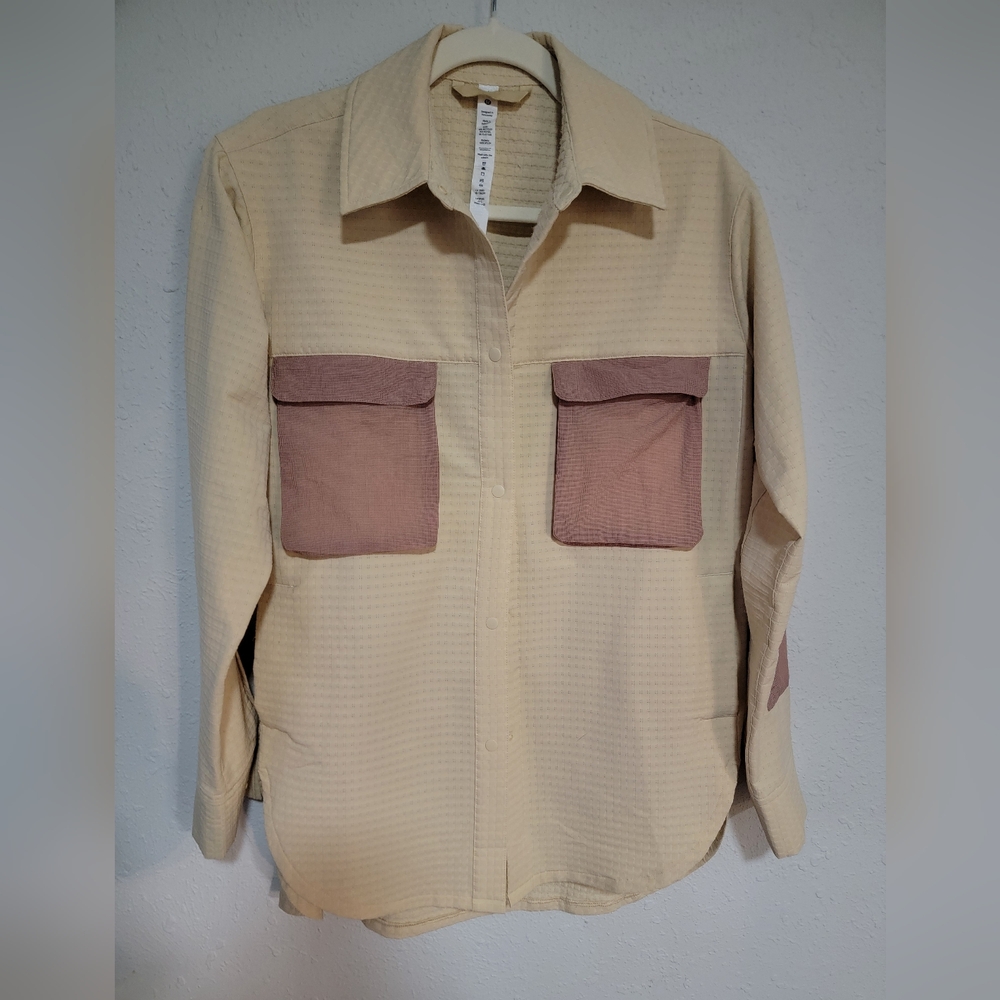 Lululemon Women's Grid Fleece Hiking Shacket Overshirt Size 4